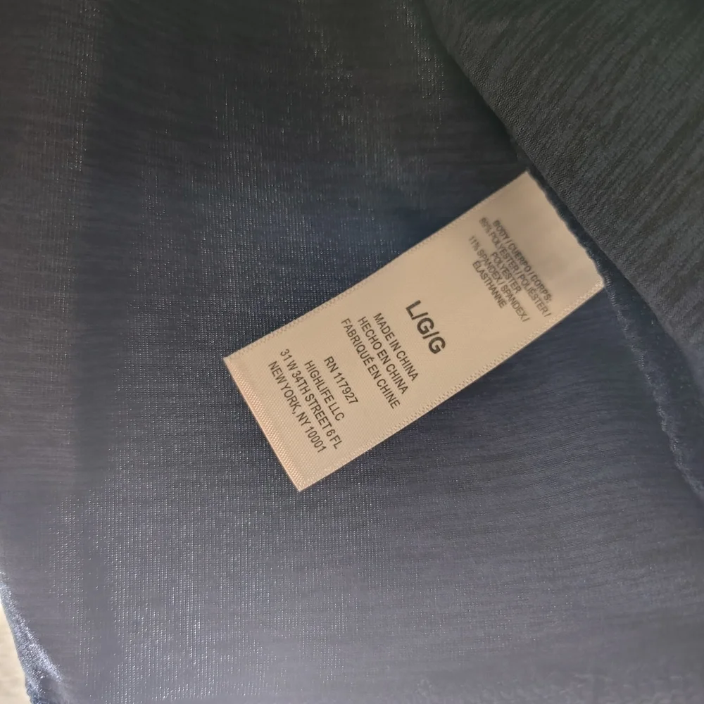 Gaiam Half Zip Pullover Active Top Blue | Long Sleeve Slim Fit | Size L